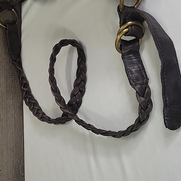 Lucky Brand Brown Leather Crossbody Bucket Shoulder Bag - Picture 4 of 11